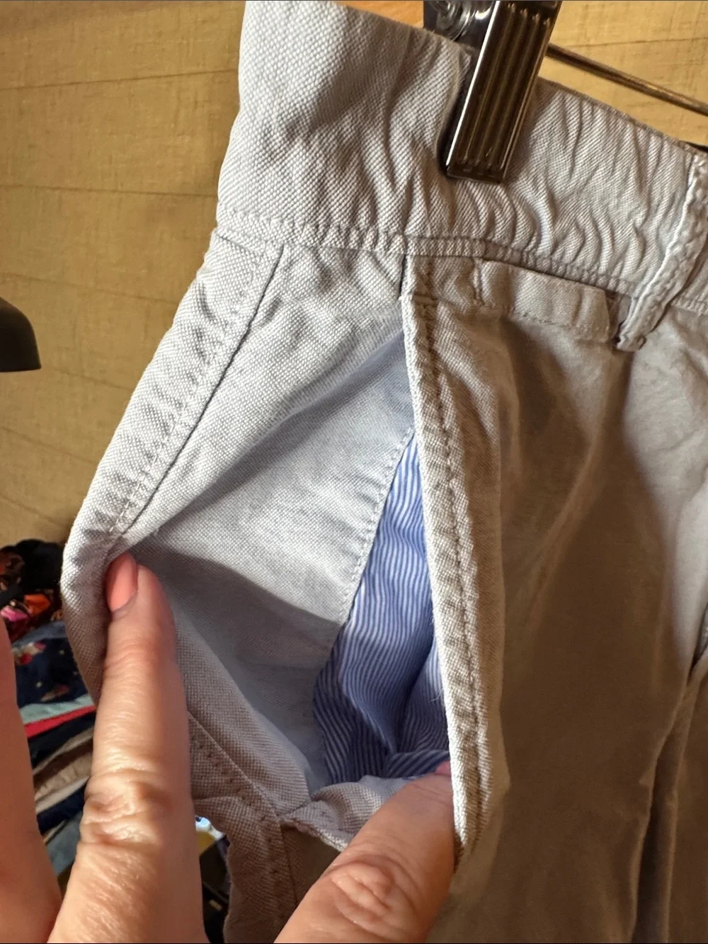 J.Crew Club Short Light Blue Cotton Chino Shorts Men’s Size 31 Flat Front